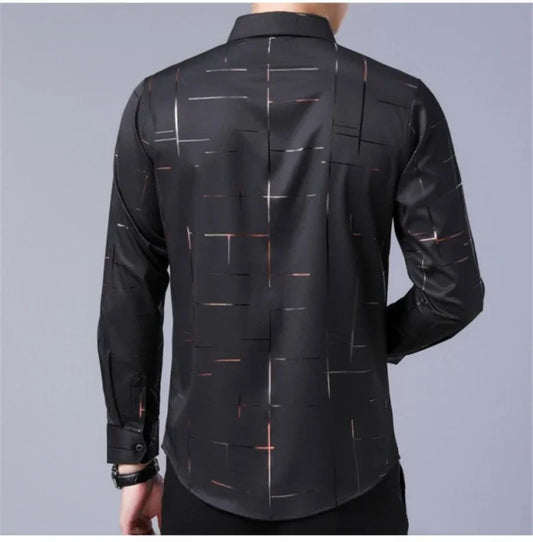 Men Printed Long Sleeve Casual Shirt - Non-Iron