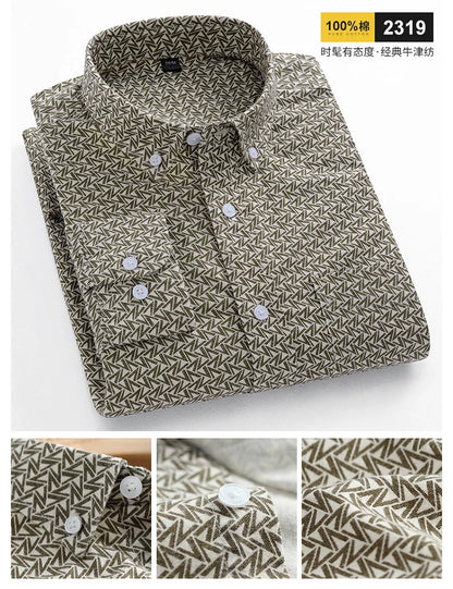 Men 100% Cotton Oxford Button Down Shirt