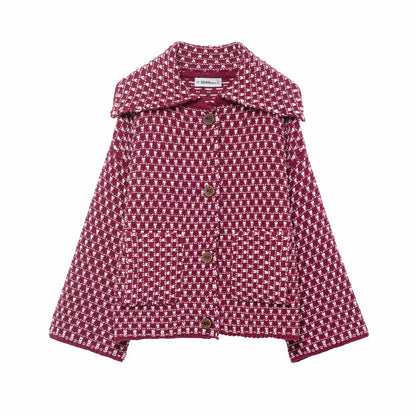 Women's Autumn Sweater Cardigan - Elegant Long Sleeve Knit Coat