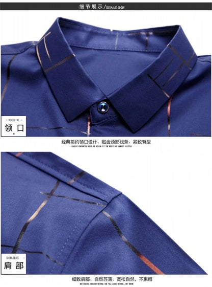 Men Printed Long Sleeve Casual Shirt - Non-Iron