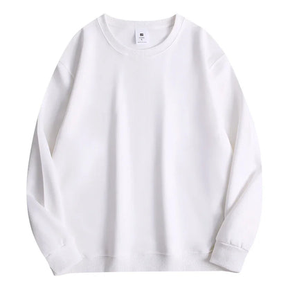 Men's Business Casual Long Sleeve T-Shirt - Solid Colour O-Neck Top