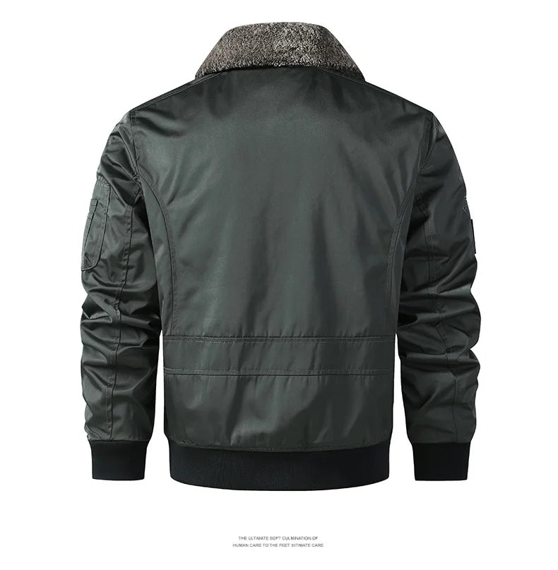 Men Thickened MA-1 Baseball Jacket