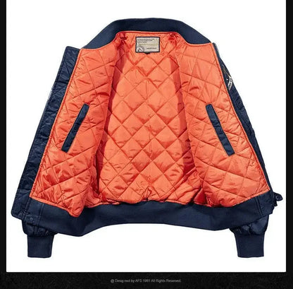 Men Thick Warm MA-1 Bomber Jacket