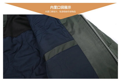 Men Thickened MA-1 Baseball Jacket