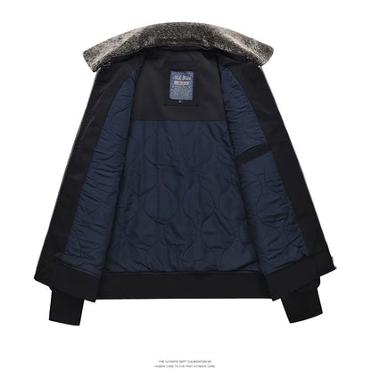 Men Thickened MA-1 Baseball Jacket