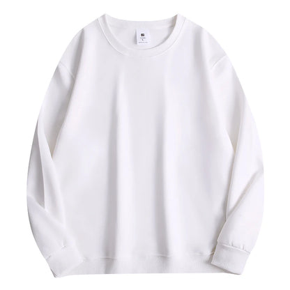 Men's Business Casual Long Sleeve T-Shirt - Solid Colour O-Neck Top