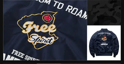 Men Thick Warm MA-1 Bomber Jacket