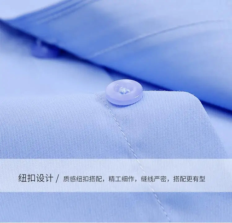 Men Striped Long Sleeve Business Shirt - Non-Iron