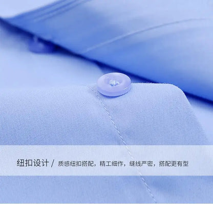 Men Striped Long Sleeve Business Shirt - Non-Iron