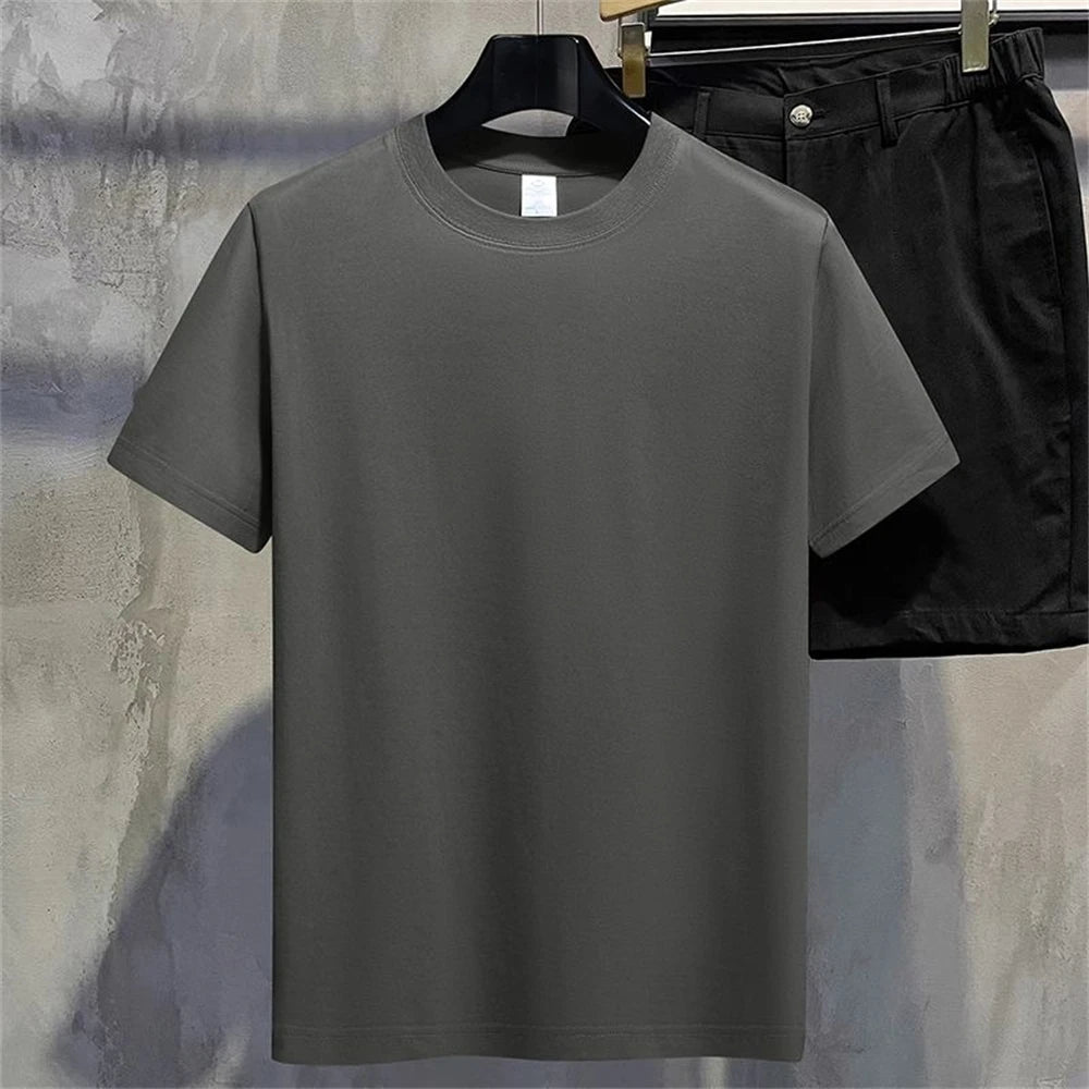 Cotton Solid Color T-Shirt - Unisex