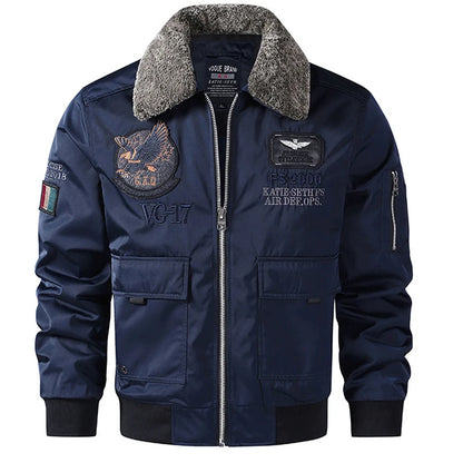 Men Thickened MA-1 Baseball Jacket