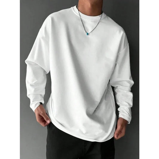 Men 100% Cotton Long Sleeve T-Shirt