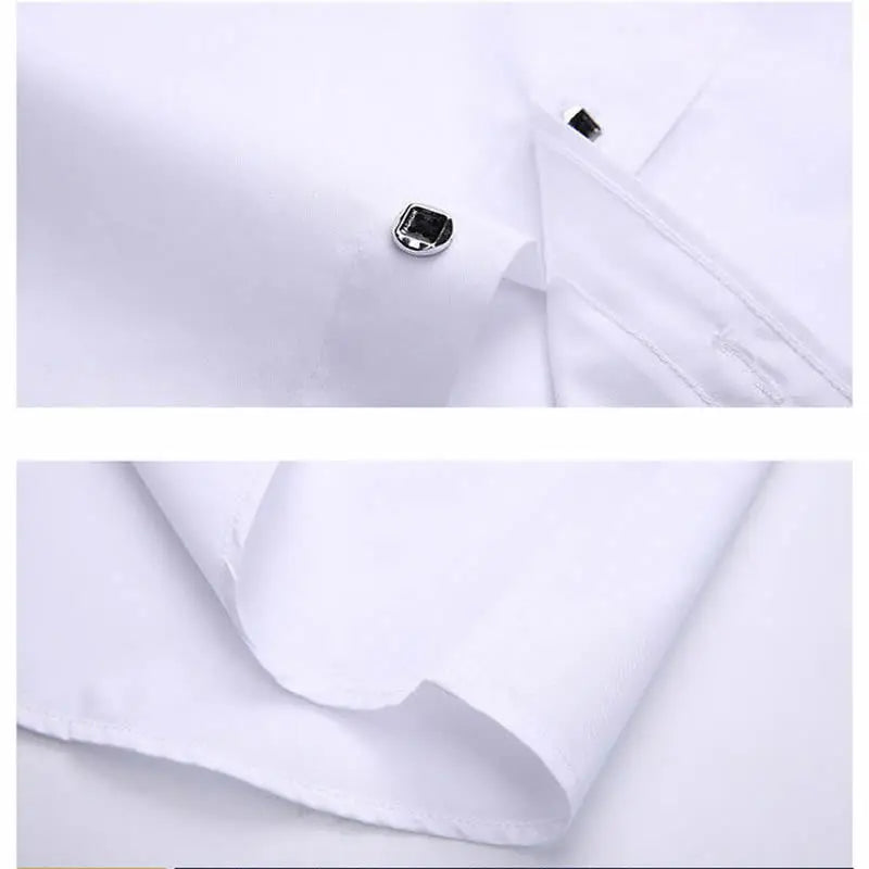 Men Solid Color Long Sleeve Button Down Shirt