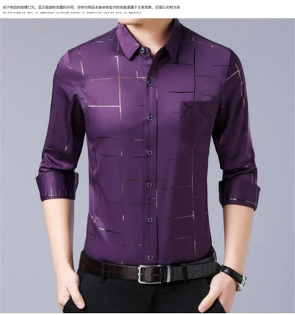 Men Printed Long Sleeve Casual Shirt - Non-Iron