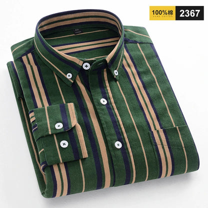 Men 100% Cotton Oxford Button Down Shirt