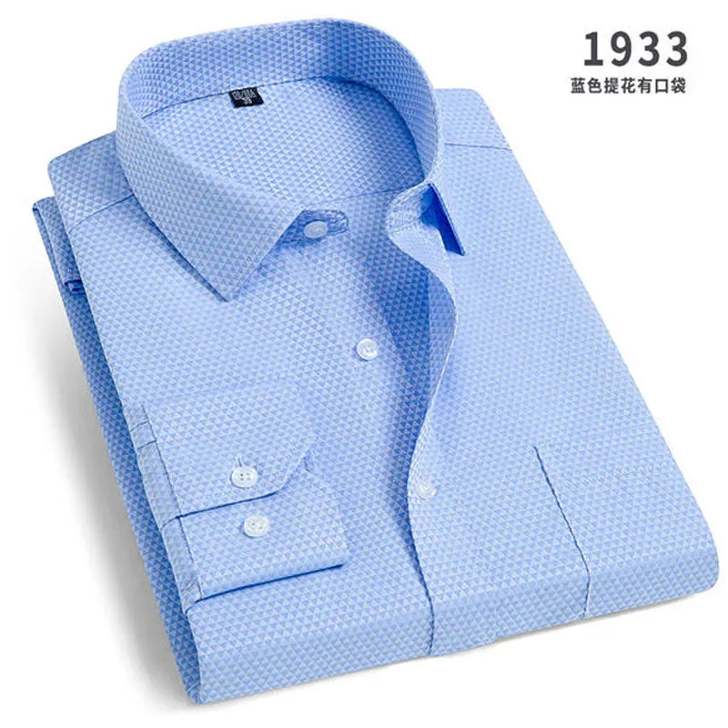 Men Striped Long Sleeve Business Shirt - Non-Iron