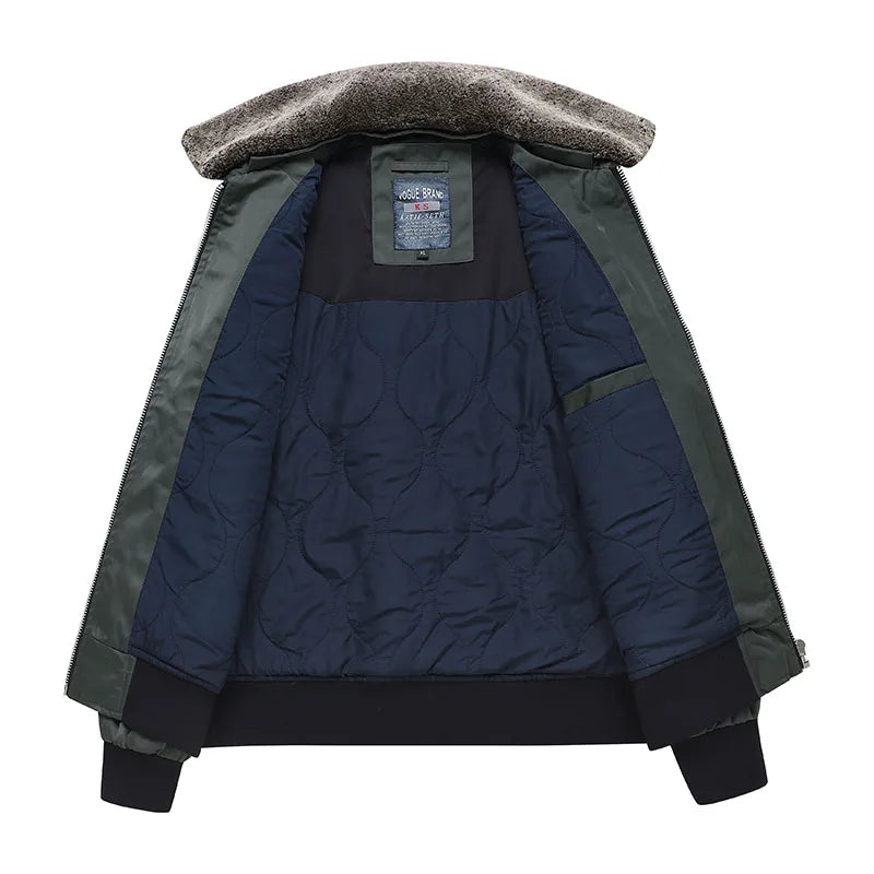 Men Thickened MA-1 Baseball Jacket