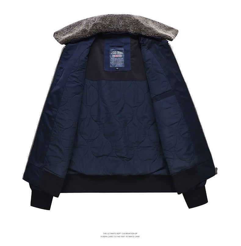 Men Thickened MA-1 Baseball Jacket