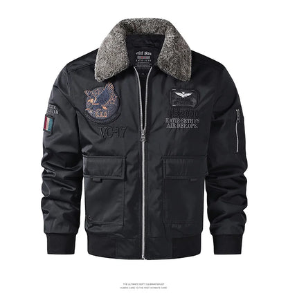 Men Thickened MA-1 Baseball Jacket