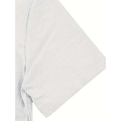 Men Cotton Linen Short Sleeve Shirt