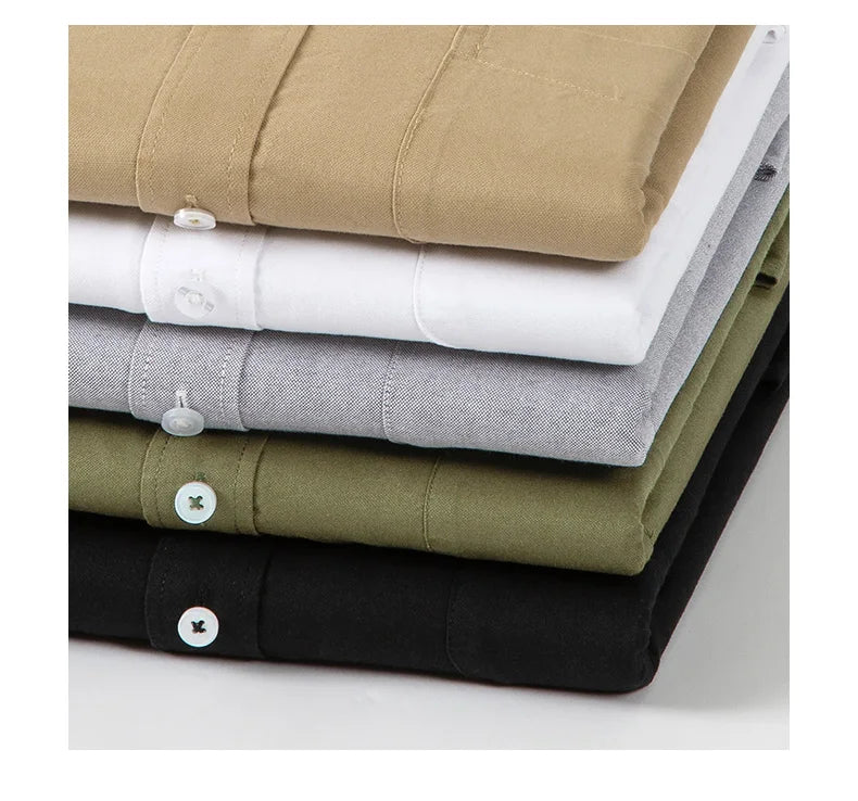 Men 100% Cotton Oxford Button Down Shirt