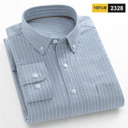 Men 100% Cotton Oxford Button Down Shirt