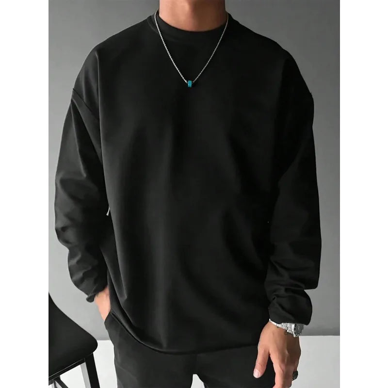 Men 100% Cotton Long Sleeve T-Shirt