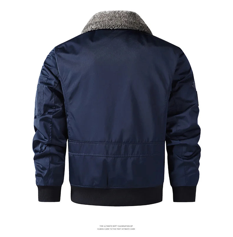 Men Thickened MA-1 Baseball Jacket