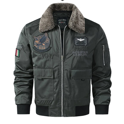 Men Thickened MA-1 Baseball Jacket