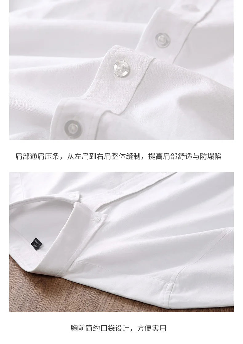 Men 100% Cotton Oxford Button Down Shirt