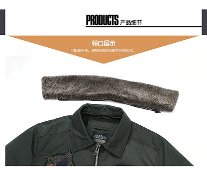 Men Thickened MA-1 Baseball Jacket