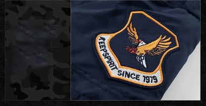 Men Thick Warm MA-1 Bomber Jacket