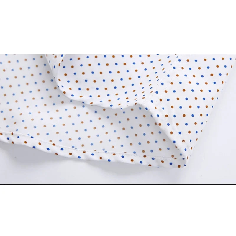 Men Printed Long Sleeve Dress Shirt