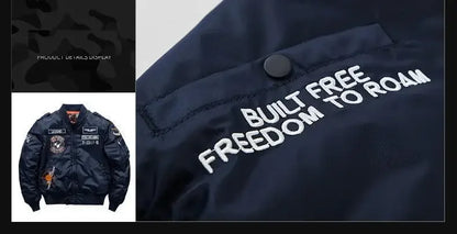 Men Thick Warm MA-1 Bomber Jacket