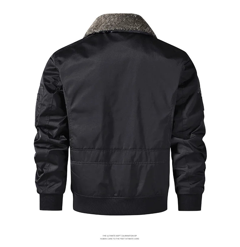 Men Thickened MA-1 Baseball Jacket