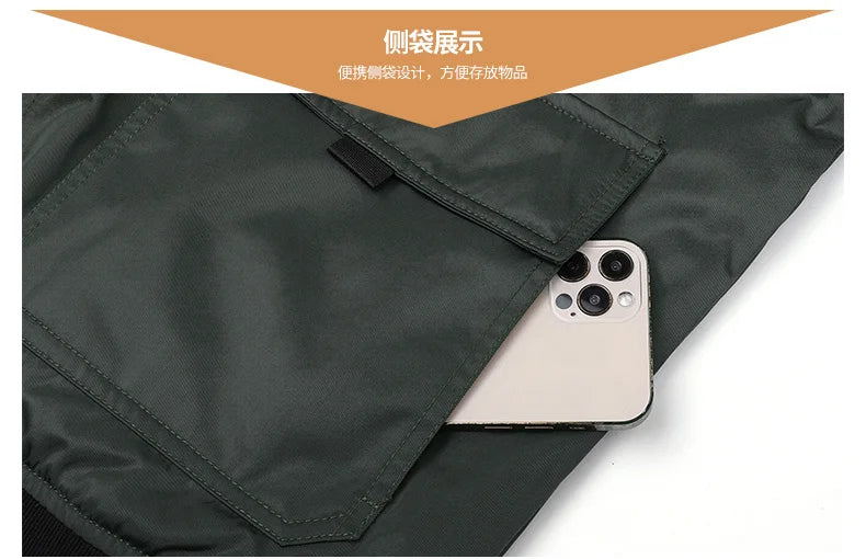 Men Thickened MA-1 Baseball Jacket