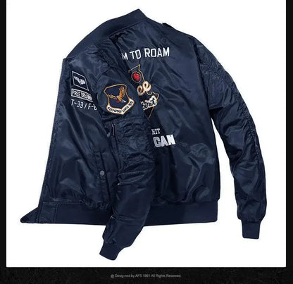 Men Thick Warm MA-1 Bomber Jacket