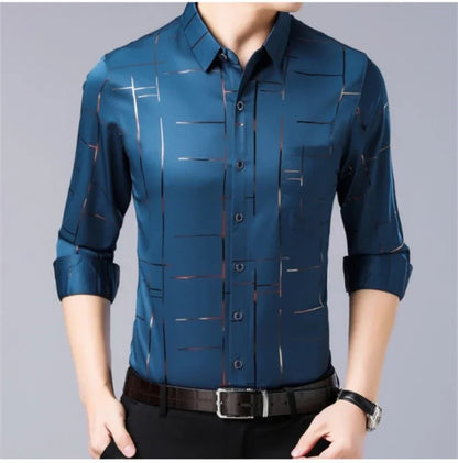 Men Printed Long Sleeve Casual Shirt - Non-Iron