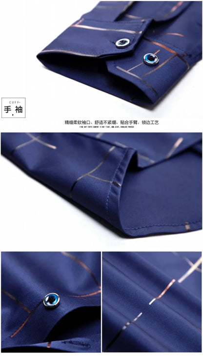 Men Printed Long Sleeve Casual Shirt - Non-Iron