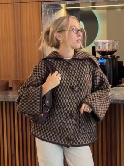 Women's Autumn Sweater Cardigan - Elegant Long Sleeve Knit Coat