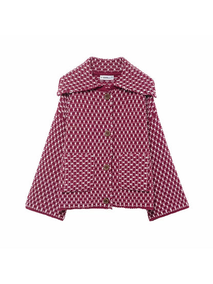 Women's Autumn Sweater Cardigan - Elegant Long Sleeve Knit Coat