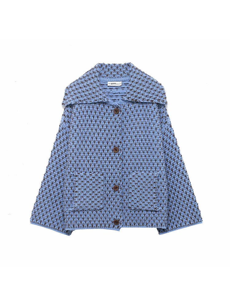 Women's Autumn Sweater Cardigan - Elegant Long Sleeve Knit Coat