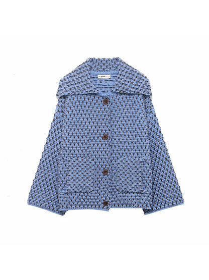 Women's Autumn Sweater Cardigan - Elegant Long Sleeve Knit Coat