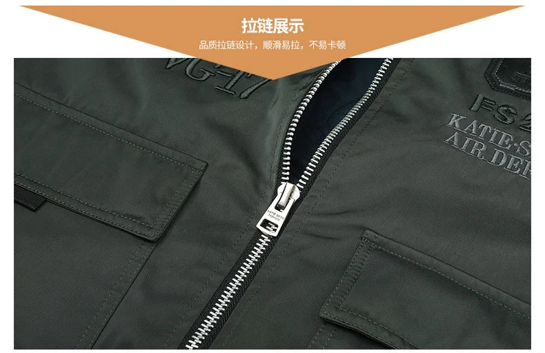 Men Thickened MA-1 Baseball Jacket