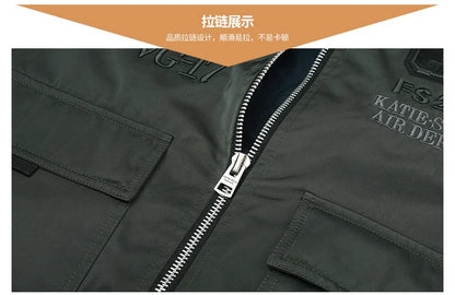 Men Thickened MA-1 Baseball Jacket
