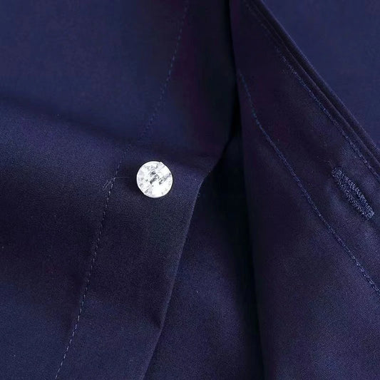 Men Stretch Anti-Wrinkle Long Sleeve Dress Shirt