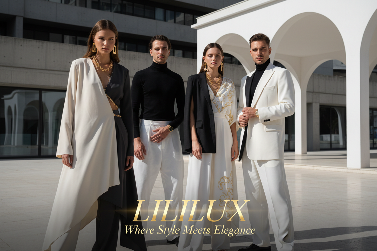 Lililux Golden Banner with Slogan